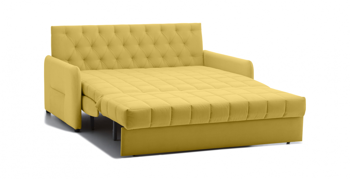 

Диван Perrino Аманте 1 (Triniti yellow, 160x200, ПА1, СА1, пружинный, с ящиком)