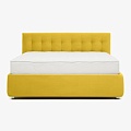 Кровать Perrino Альта (Triniti yellow, 160х200, ножки 5 см хром, решетка Стандарт, без ящика)