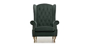 Кресло Perrino Эллиот (Wool denim, Серый, ножки Дуб)