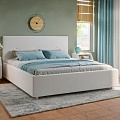 Кровать Perrino Селена (Bravo White, 80х190, ножки 5 см хром, решетка Стандарт, без ящика)